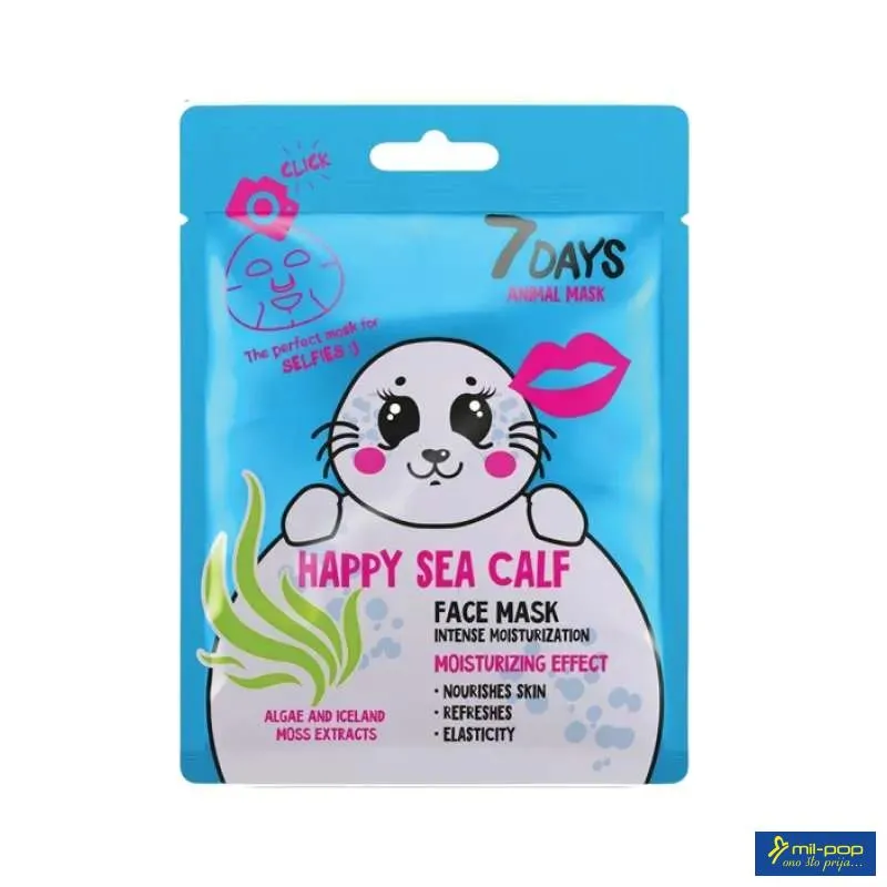 7DAYS ANIMAL MASK HAPPY SEA CALF