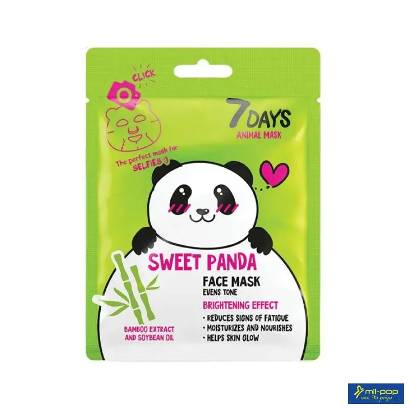 7DAYS ANIMAL MASK SWEET PANDA