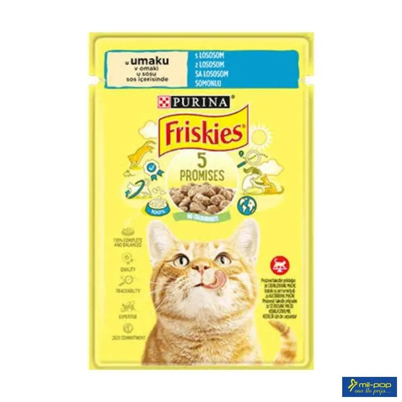 FRISKIES ZA MAČKE U UMAKU SA LOSOSOM 26X85G 