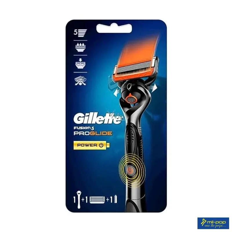 GILLETTE FUSION5 PROGLIDE POWER BRIJAČ ZA MUŠKARCE 