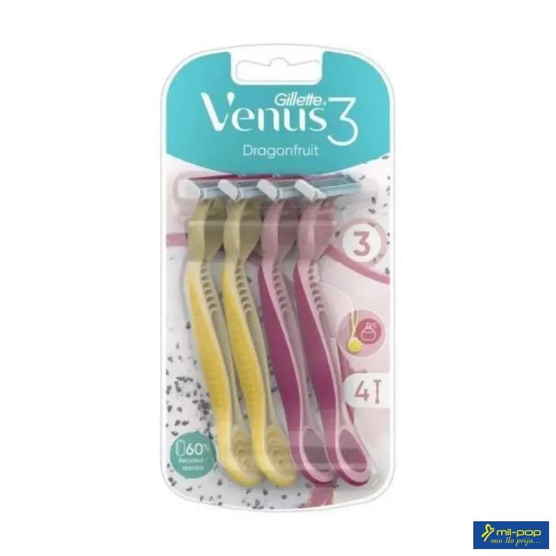 VENUS BRIJAC 3 PLUS DRAGONFRUIT 4 PCS