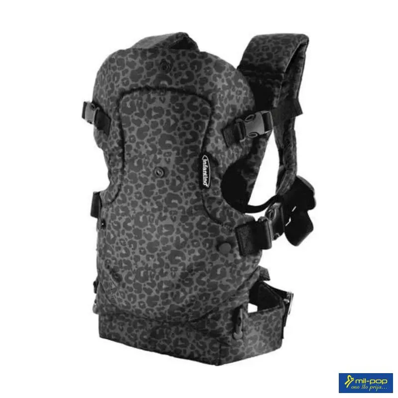 INFANTINO FLIP 4U1 KENGUR LEOPARD BLACK 