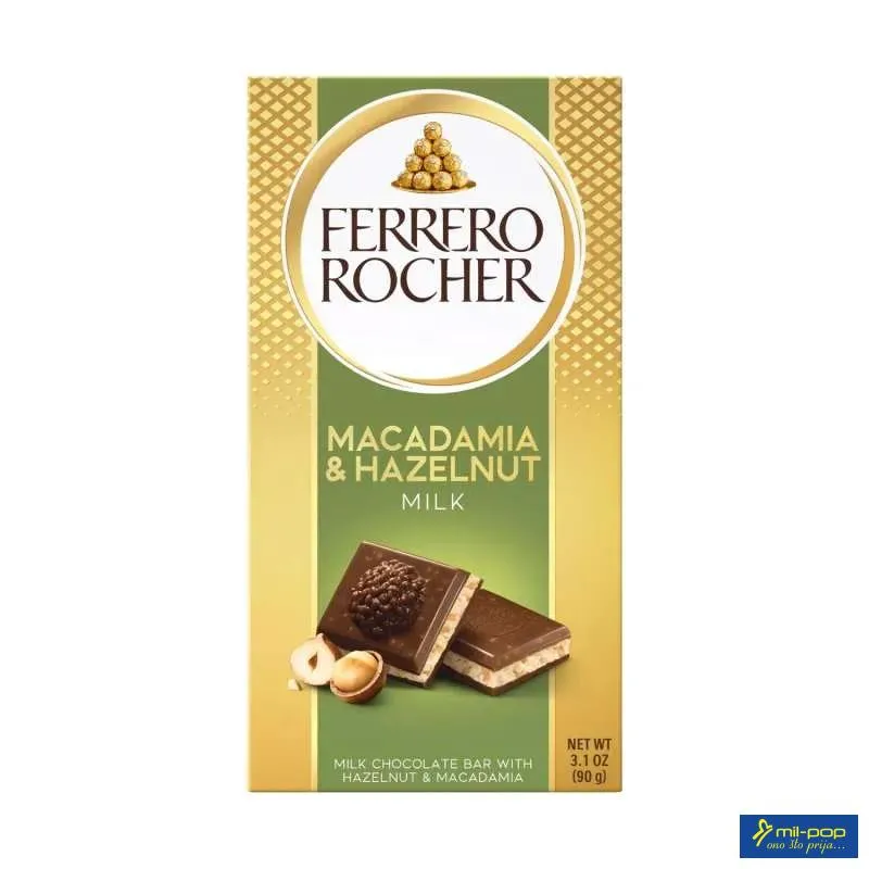 ROCHER MLIJECNA COKOLADA 90GX8 MACADAMIA 