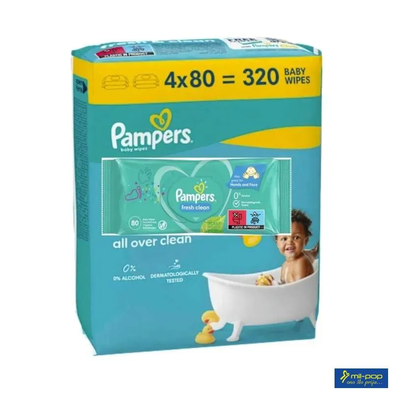 PAMPERS MARAMICE FRESH 4X80 KOM 
