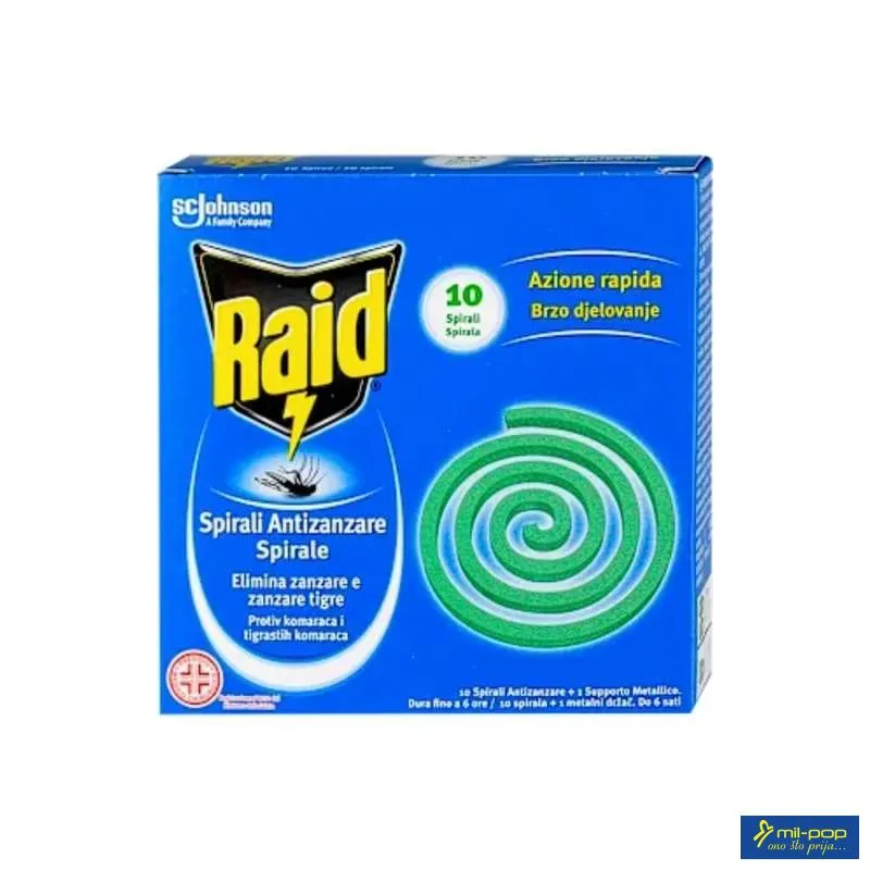 RAID SPIRALE PROTIV KOMARACA - 10 KOMADA 