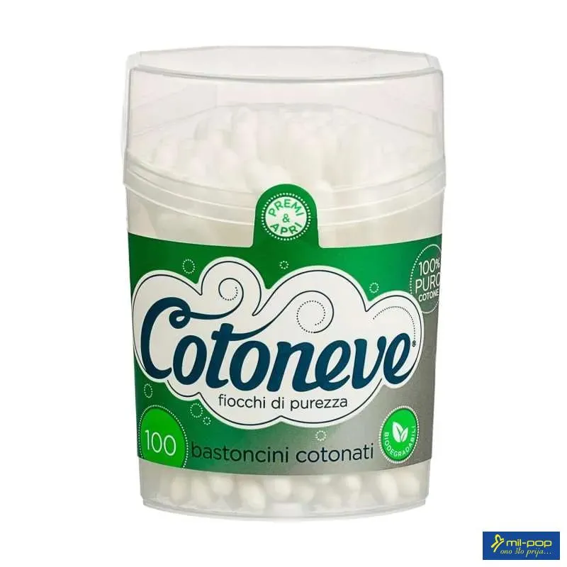 COTONEVE BASTONCINI ŠTAPIĆI ZA UŠI - 100 KOMADA 