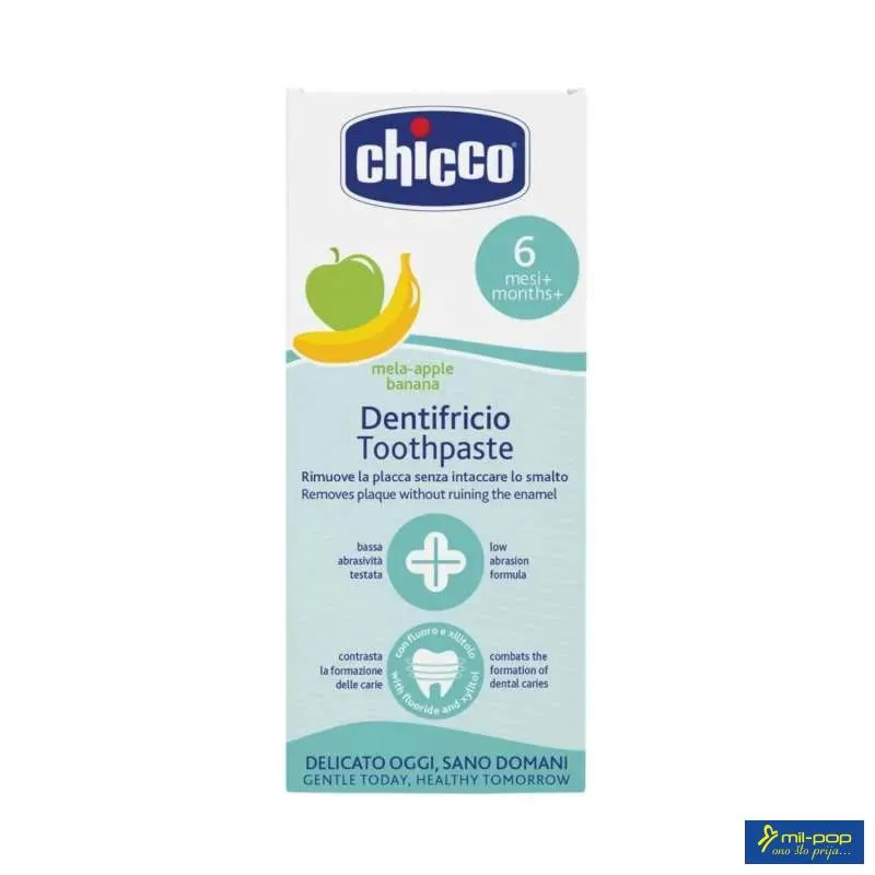 CHICCO ZUBNA PASTA JABUKA&BANANA 50ML 6+ N 