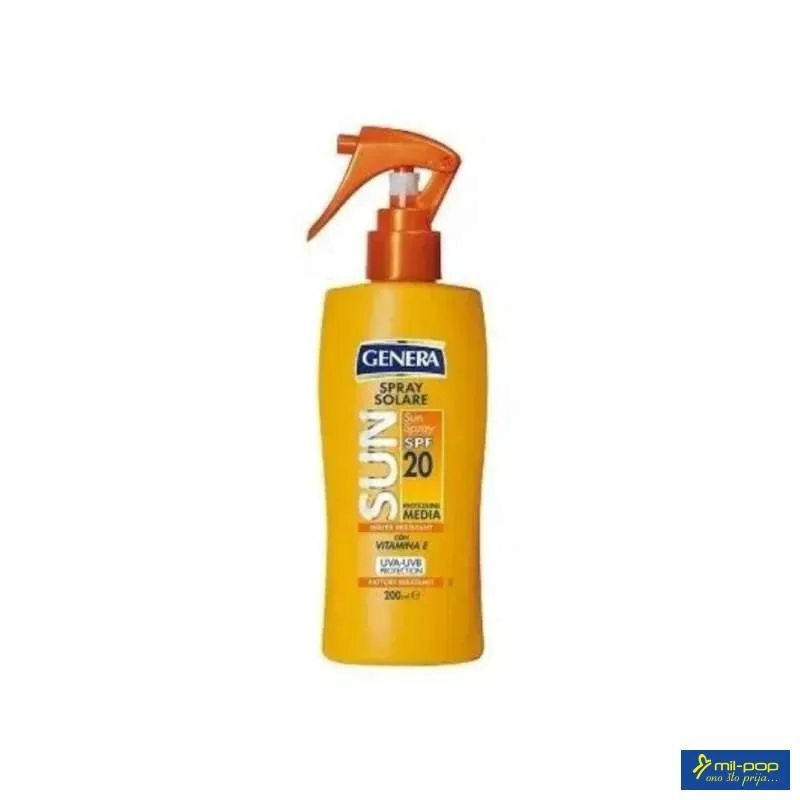 GENERA SUN MLIJEKO SPREJ SPF 20 200ML