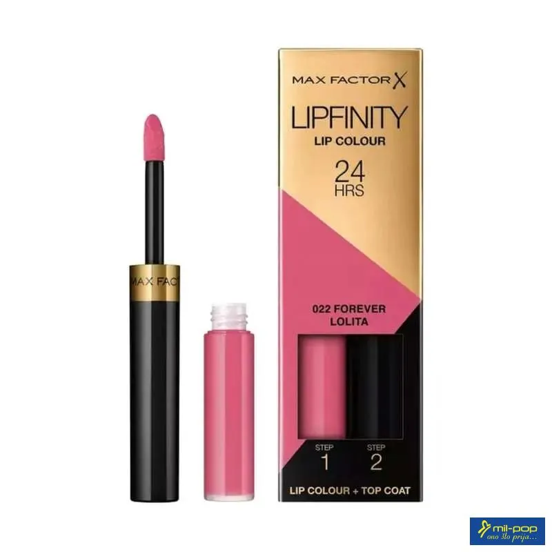MAX FACTOR SJAJ ZA USNE LIPFINITY 022 FOREVER LOLITA 