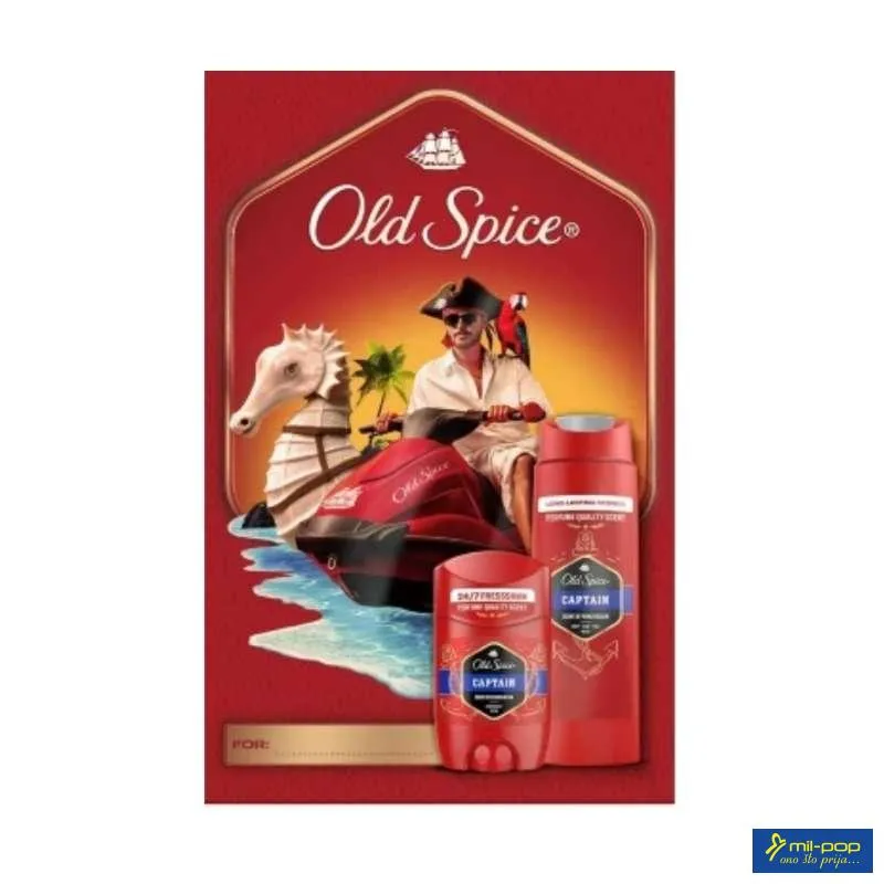 OLD SPICE SET GIFT CAPTAIN (ST+SG) 