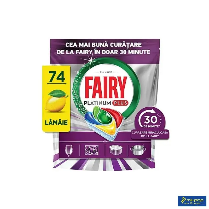 FAIRY PLATINUM PLUS LEMON - 74 TABLETE 
