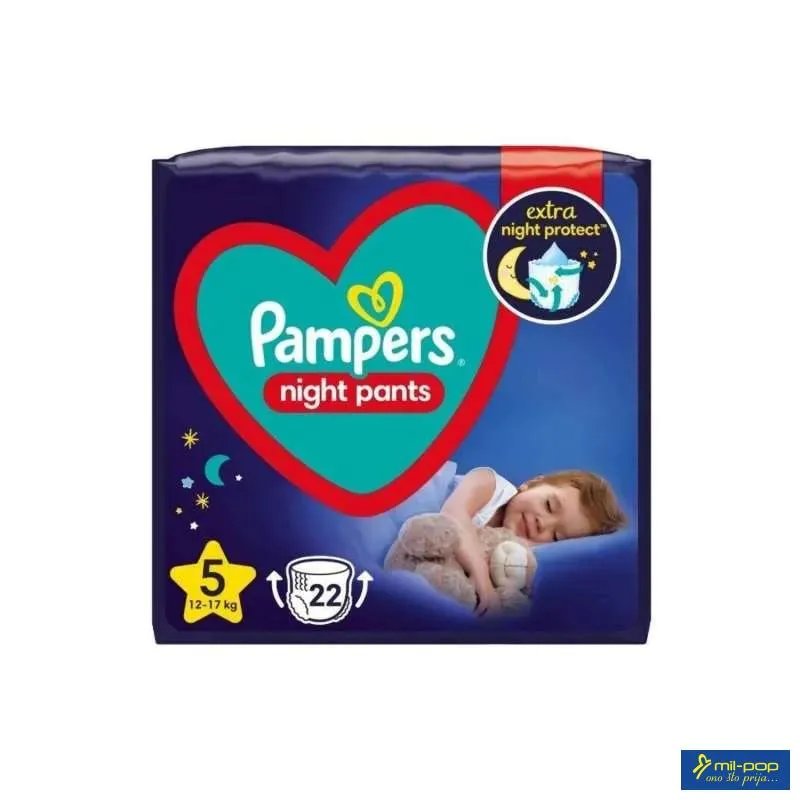 PAMPERS PELENE NIGHT PANTS 5 22KOM