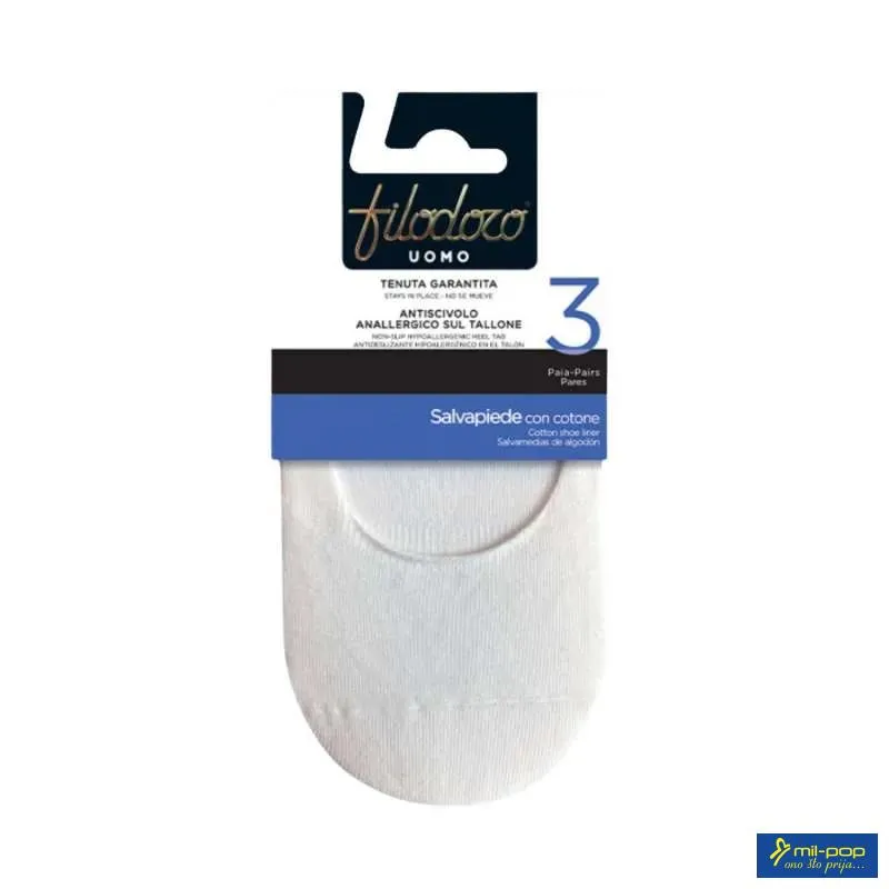 CAR.FILODORO SALVAPIEDE COTONE F115539FI 3P BIANCO 43/46