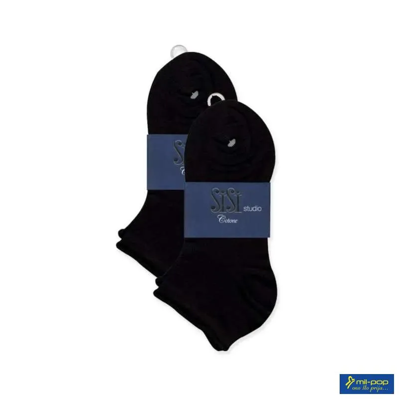 SISI SOCKS FRESH COTTON 1247SI 2P NERO 