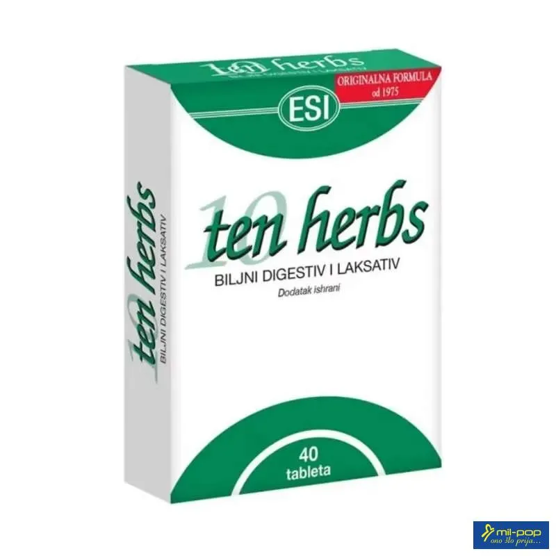 TEN HERBS 40 TABLETA 