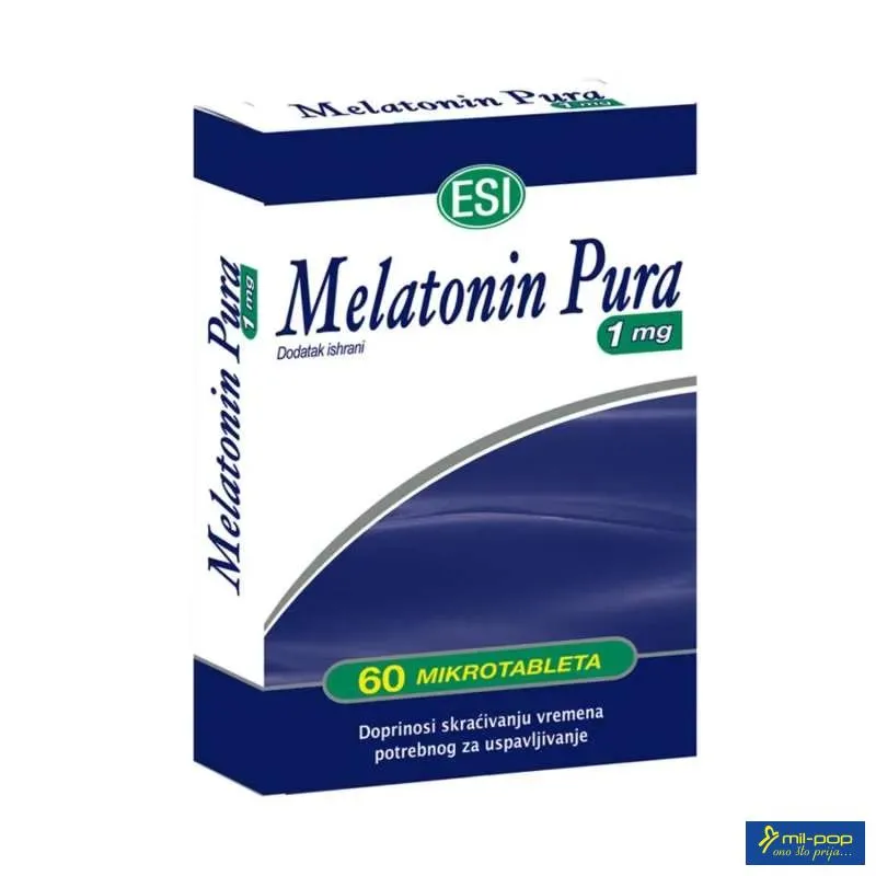 MELATONIN PURA 1 MG 60 TABLETA 