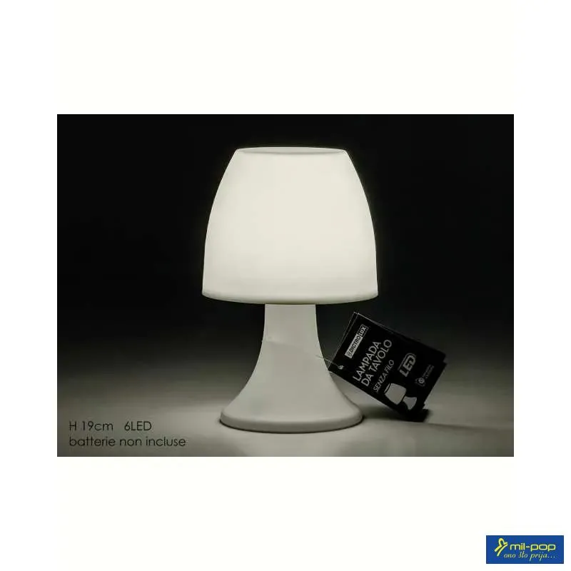 GENERAL TRADE STONA LAMPA N19CM BIJELA 