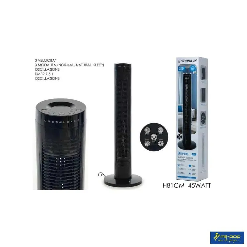 GENERAL TRADE VENTILATOR 45W CRNI 