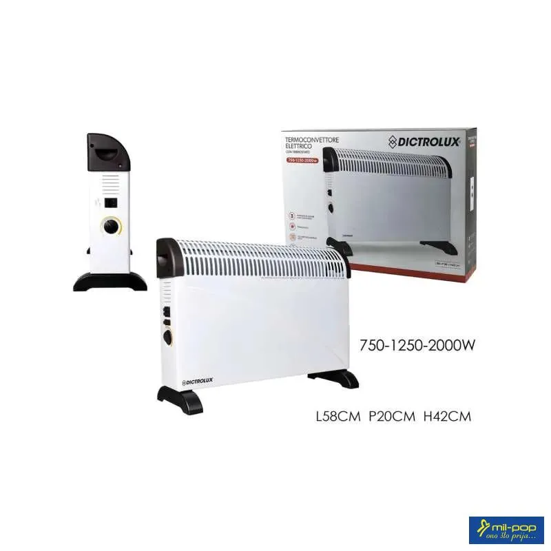 DICTROLUX RADIJATOR 2000W 58X20X42CM 