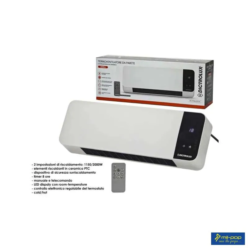 DICTROLUX ZIDNA GRIJALICA 1150-2000W 