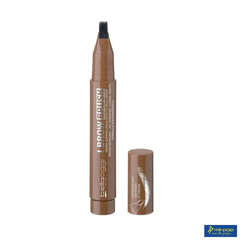 BELLAOGGI OLOVKA ZA OBRVE I BROW BRUSH COOL BROWN 