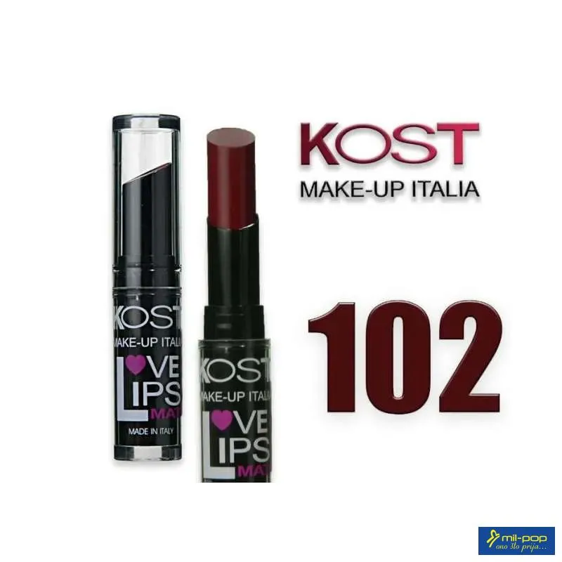 KOST RUZ LOVE LIPS MAT 102
