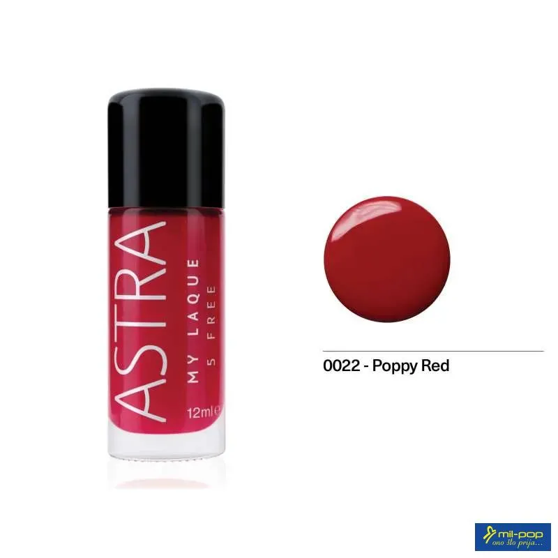 ASTRA LAK ZA NOKTE MY LAQUE 5FREE POPPY RED 22