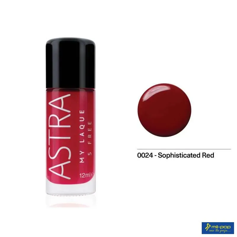 ASTRA LAK ZA NOKTE MY LAQUE 5FREE SOPHISTICATED RED 24