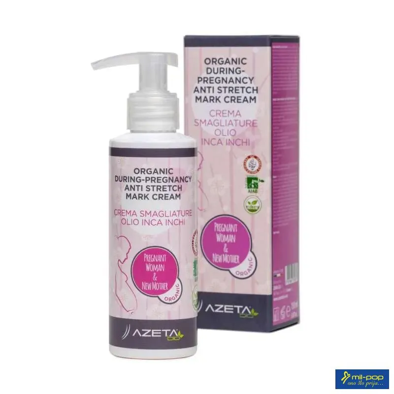 AZETA ORGANSKA KREMA ZA PREVENCIJU STRIJA ZA VRIJEME I POSLE TRUDNOĆE  150ML 