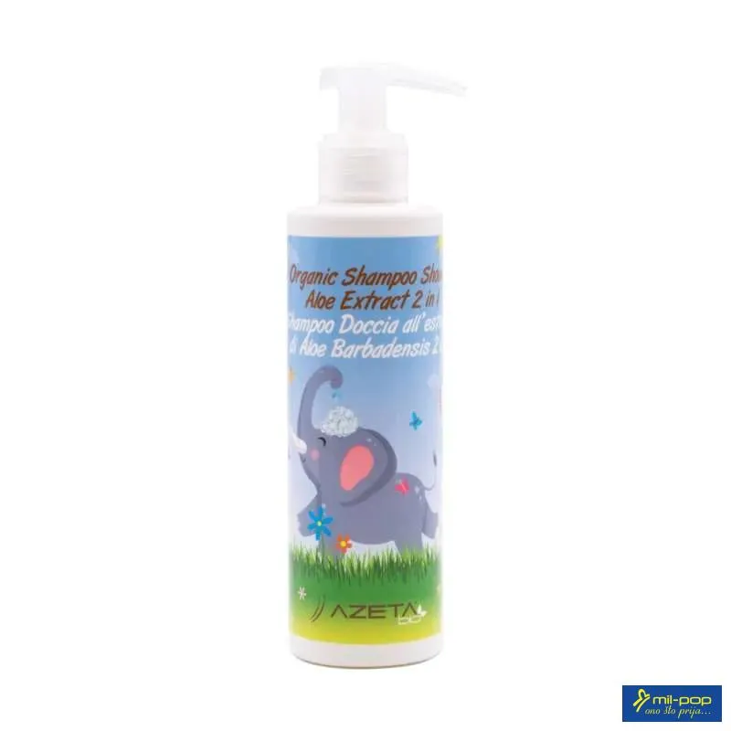 AZETA ORGANSKI ŠAMPON ZA LICE I TIJELO ALOE VERA (0M+) 