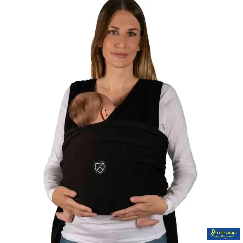 KOALA ERGONOMSKA NOSILJKA ZA BEBE KOALA CUDDLE BAND 2 (CRNA) 