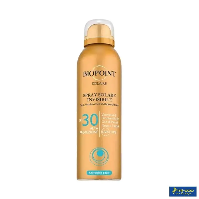 BIOPOINT SOLAIRE SPREJ INVISIBILE 150ML SPF30