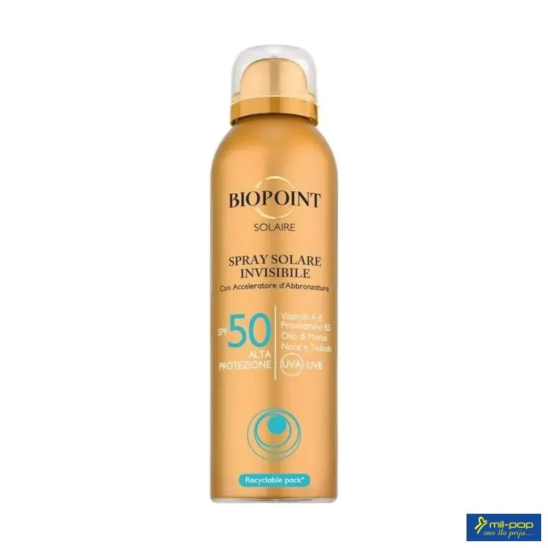BIOPOINT SOLAIRE SPREJ INVISIBILE 150ML SPF50
