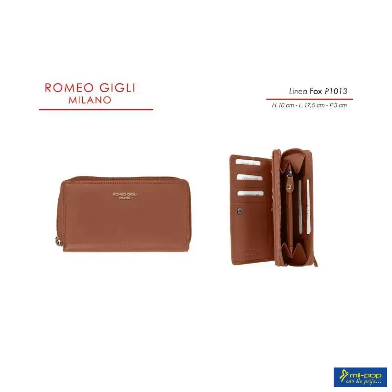 FOX P.FOGLIO DONNA PELLE RG MILANO P1013 CUOIO