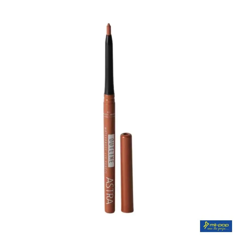 ASTRA OLOVKA ZA USNE OUTLINE WATERPROOF 01 