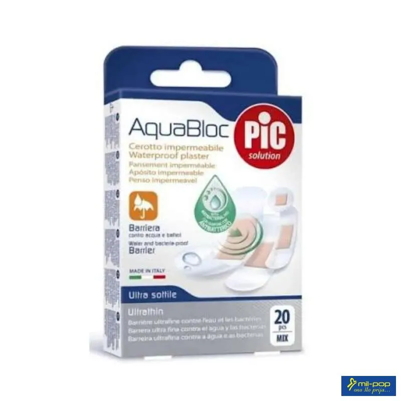 FLASTER AQUABLOCK 20 SORTNO-ANTIBAKTERIJSKI 