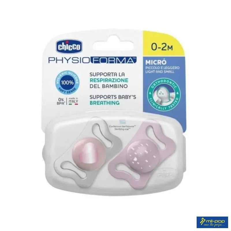 VARALICA PHYSIO MICRO 0-2 M 2/1 PINK 