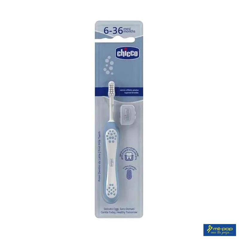 CHICCO ČETKICA ZA ZUBE 6-36M INDIGO 