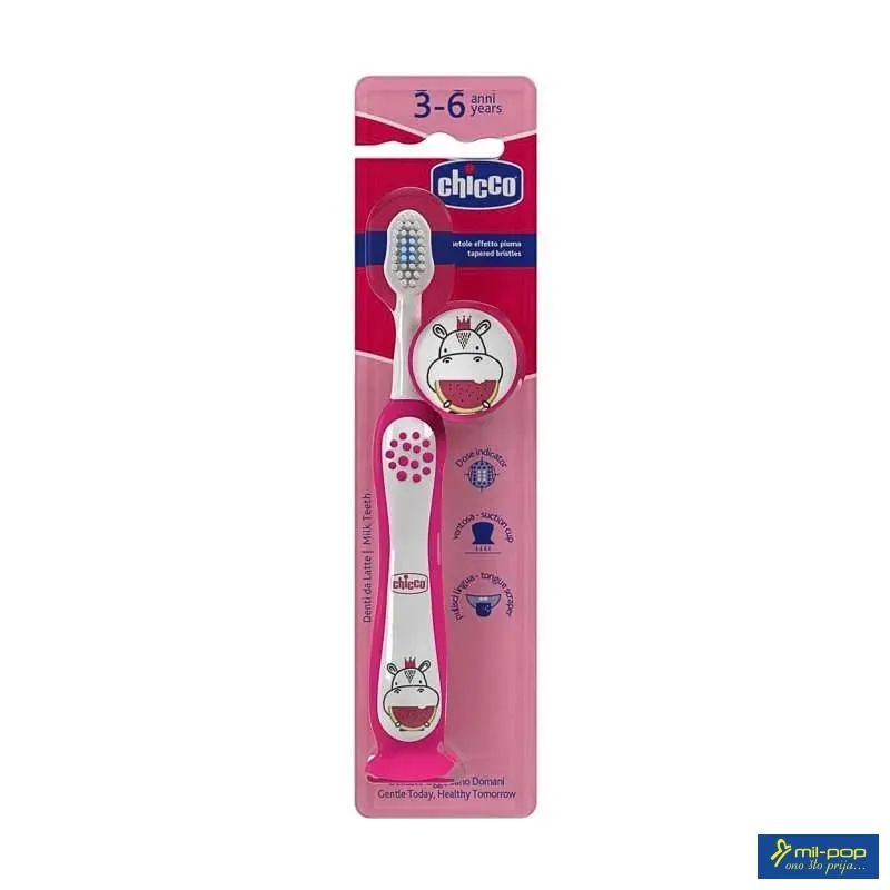 CHICCO ČETKICA ZA ZUBE 3-6Y HYPPO 