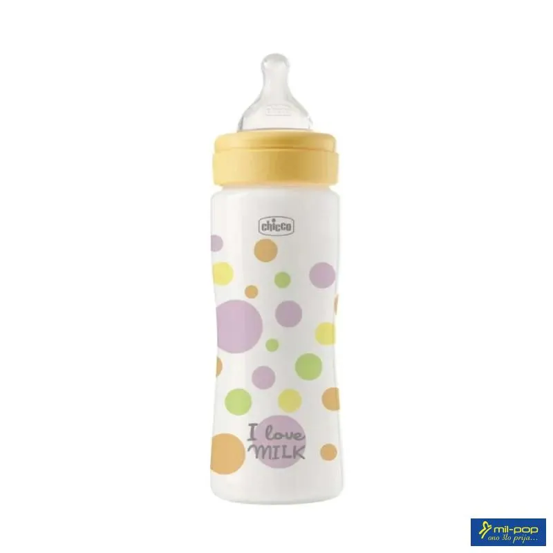 CHICCO FLAŠICA PERFECT EASY 330 ML SILIKON ŽUTA 