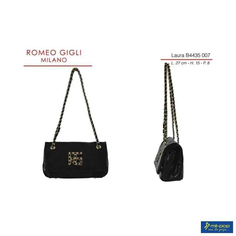 LAURA TORBA Z. RG MILANO B4435 NERO 
