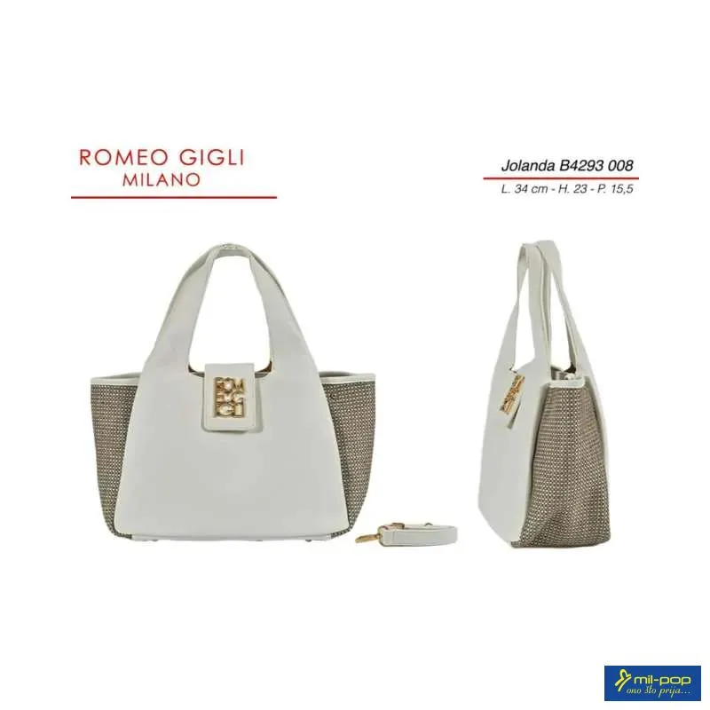 JOLANDA TORBA Z. RG MILANO B4293 BIANCO 