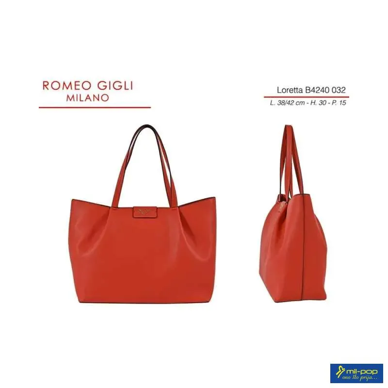 TORBA Z. LORETTA RG MILANO B4240 ROSSO 