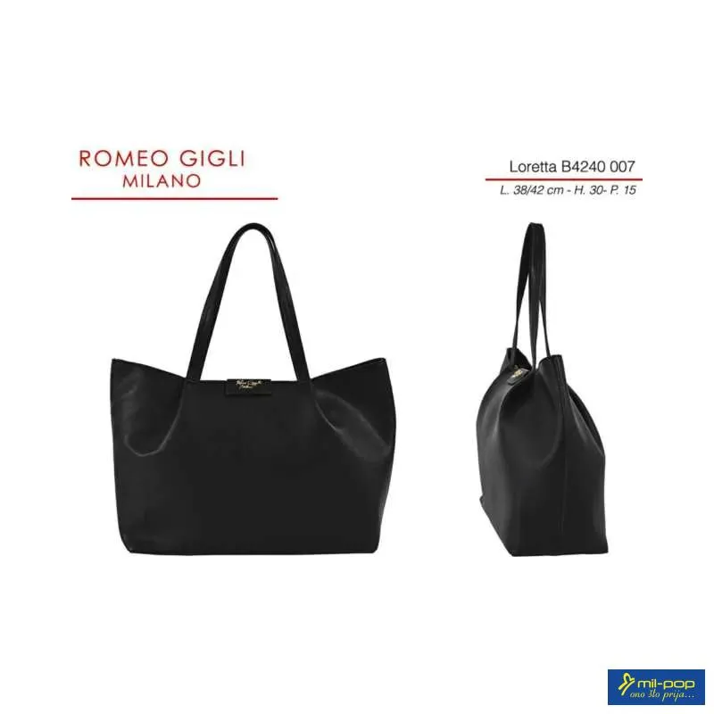 TORBA Z.LORETTA  RG MILANO B4240 NERO 