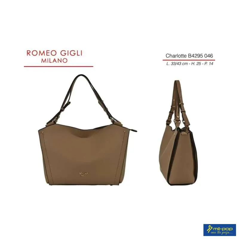 CHARLOTTE TORBA Z. RG MILANO B4295 TABACCO 