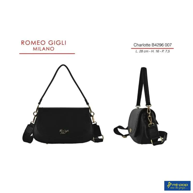 CHARLOTTE TORBA Z. RG MILANO B4296 NERO 