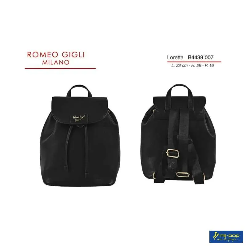 LORETTA ZAINO DONNA RG MILANO B4439 NERO 