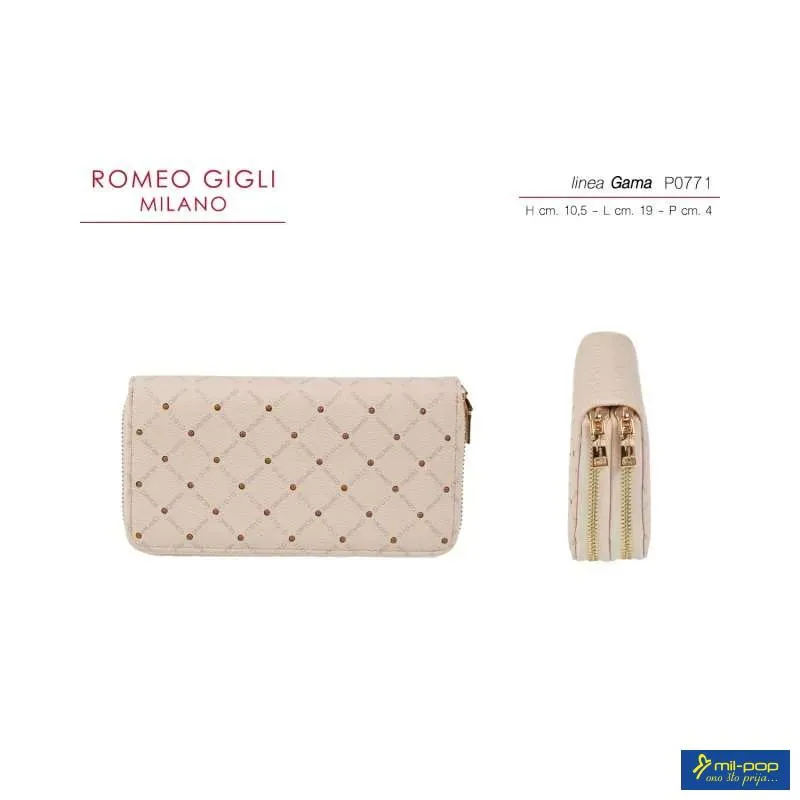 NOVČANIK ŽENSKI GAMA BEIGE/CUOIO ROMEO GIGLI MILANO