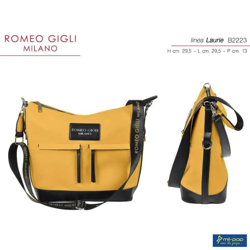 TORBA Z. LAURIE GIALLO/NERO RG MILANO