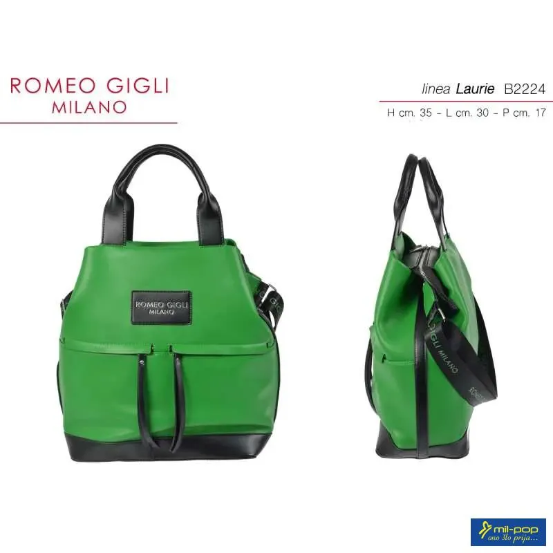 TORBA LAURIE MENTA/NERO DONNA RG MILANO 